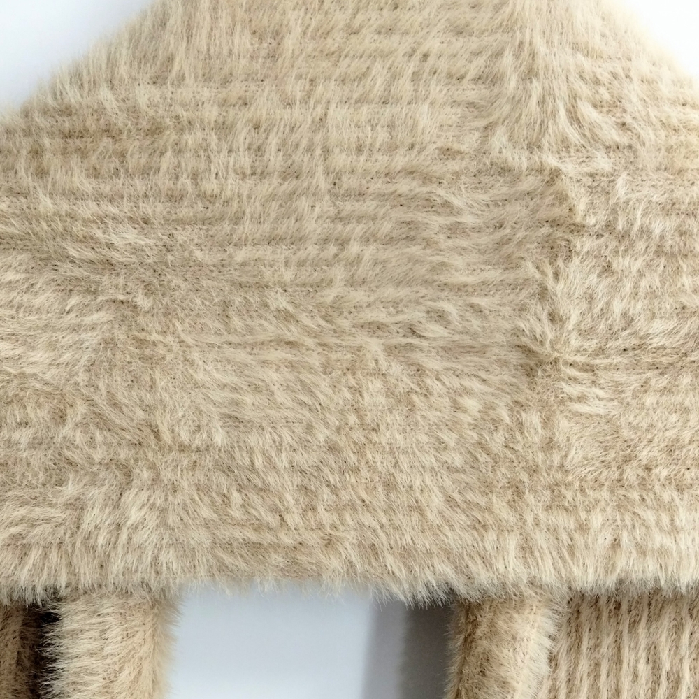Banana‎ Republic Camel Tan Ribbed Eyelash Chenille Scarf - Picture 9 of 9